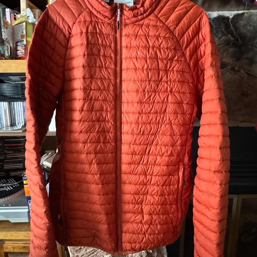 Orange Quilted Puffer Jacket Men’s S